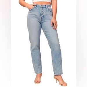 Abercrombie High Rise Curve Love Dad Jean